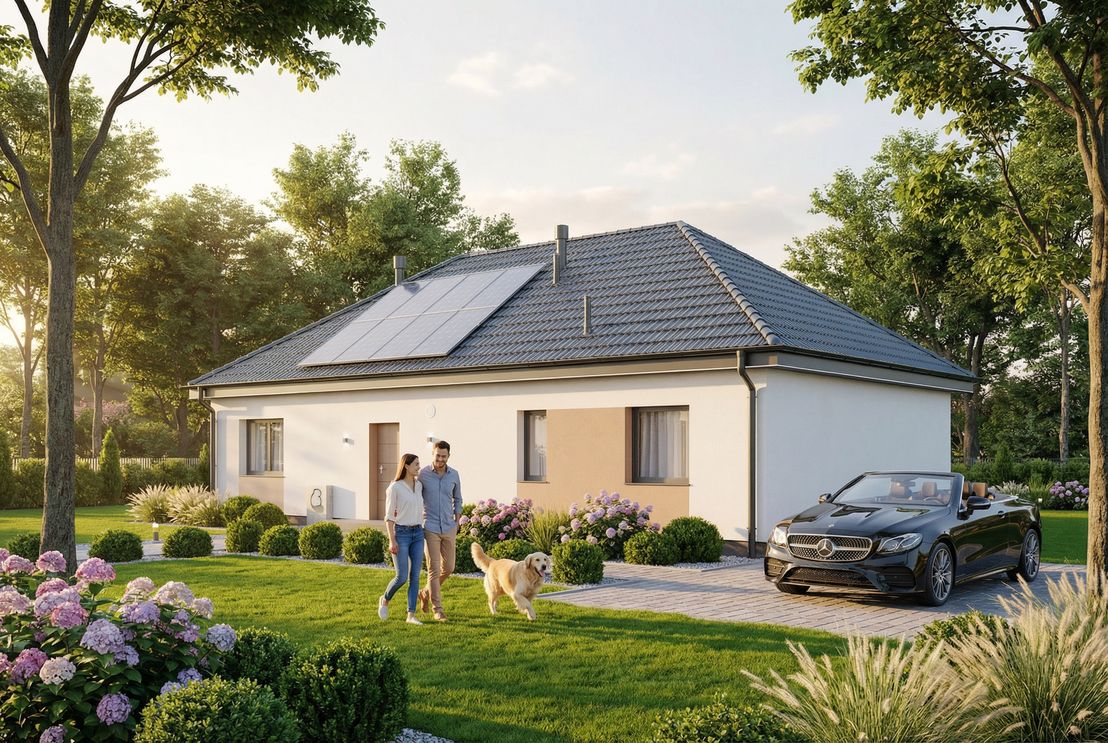 Dom prefabrykowany Parterowy 110A (HFX1045)