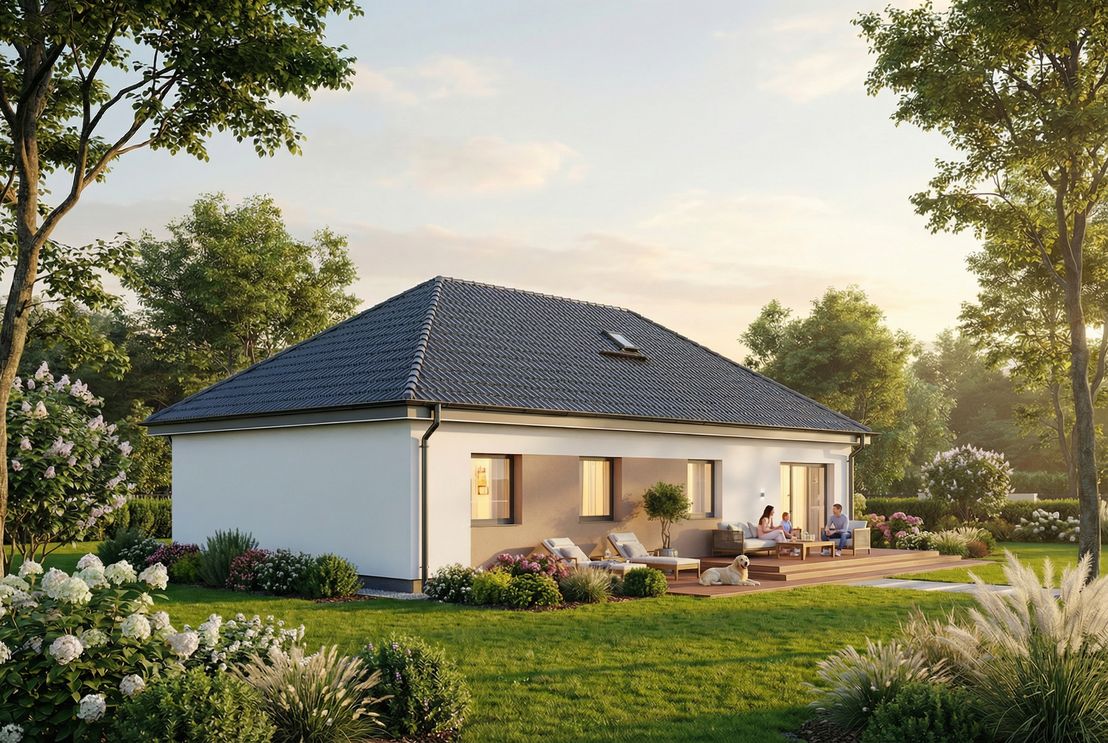 Dom prefabrykowany Parterowy 110A (HFX1045)