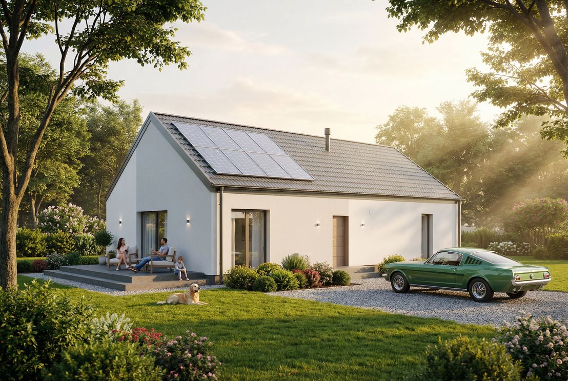 Dom prefabrykowany Parterowy 110B (HFX1046)