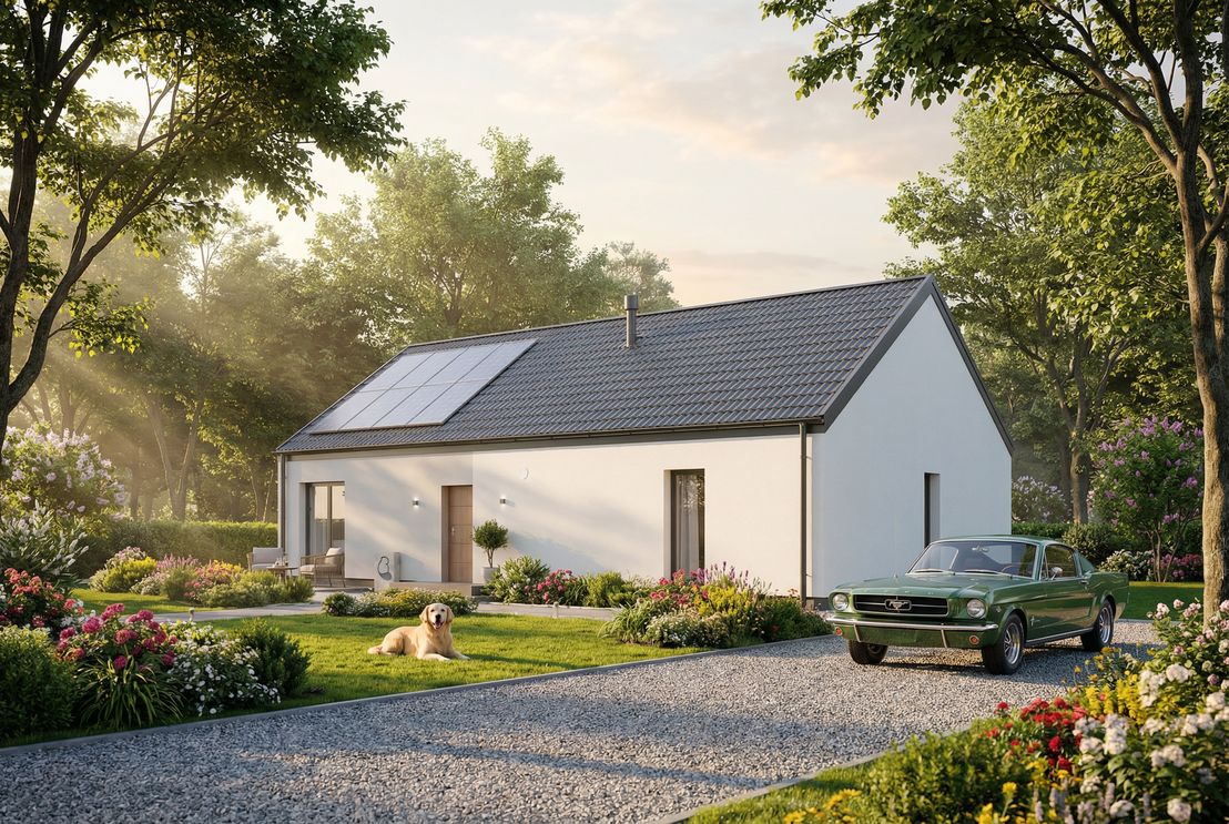 Dom prefabrykowany Parterowy 110B (HFX1046)