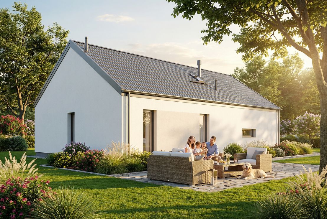 Dom prefabrykowany Parterowy 110B (HFX1046)