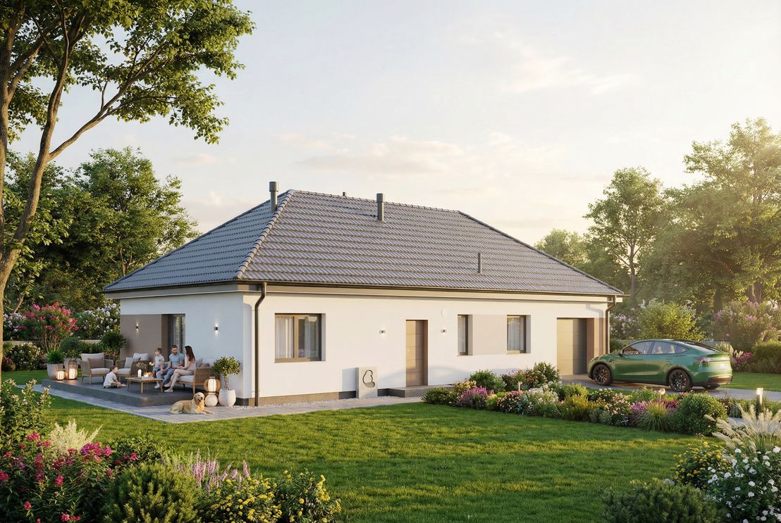 Dom prefabrykowany Parterowy 120A (HFX1047)