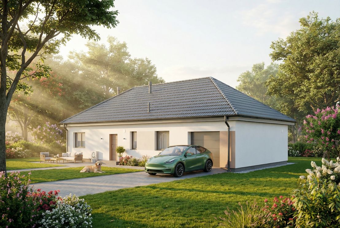 Dom prefabrykowany Parterowy 120A (HFX1047)