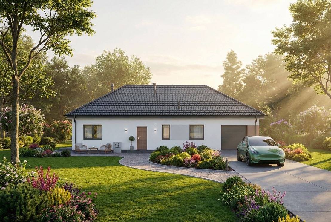 Dom prefabrykowany Parterowy 120A (HFX1047)