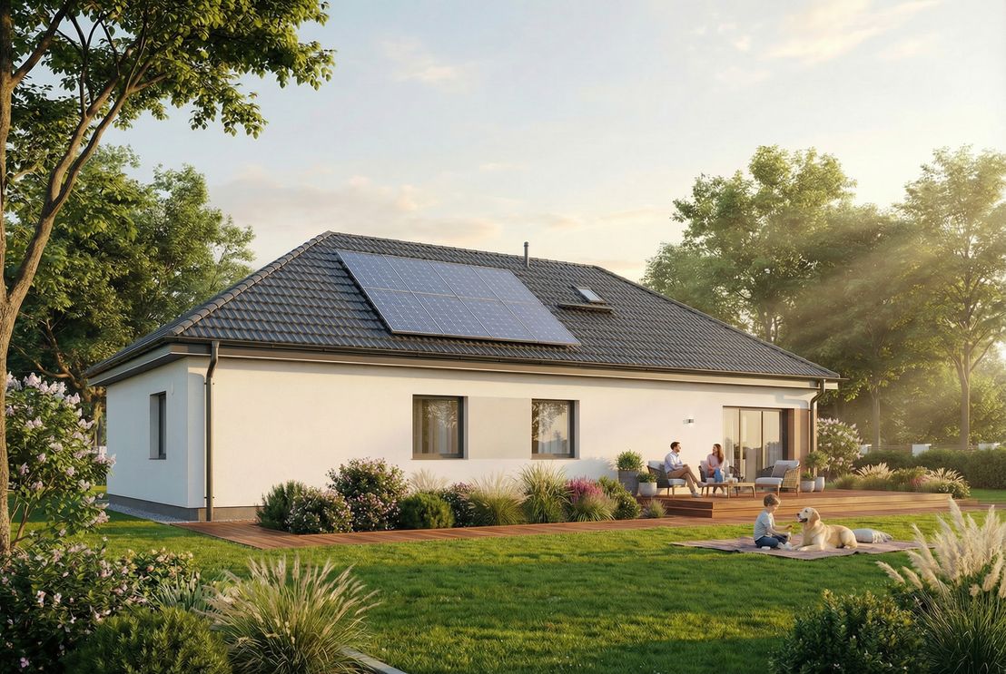 Dom prefabrykowany Parterowy 120A (HFX1047)