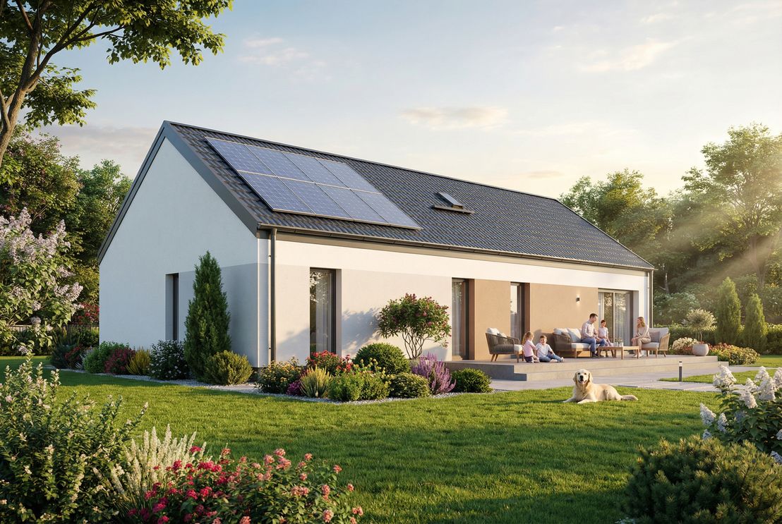 Dom prefabrykowany Parterowy 120B (HFX1048)