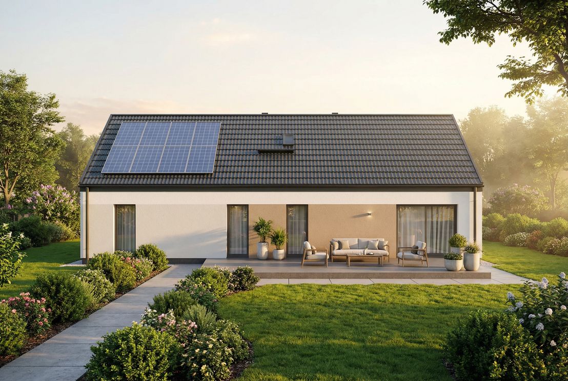 Dom prefabrykowany Parterowy 120B (HFX1048)