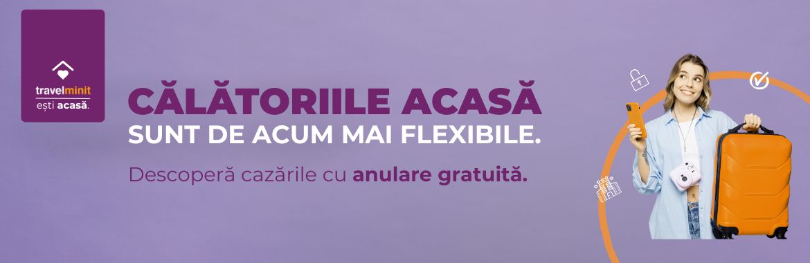 Profită de condițiile flexibile ale unităților de cazare care permit anularea gratuită cu până la câteva zile înainte de check-in!