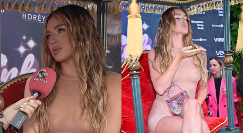 Caroline Derpienski tłumaczy się z show na Pink Party
