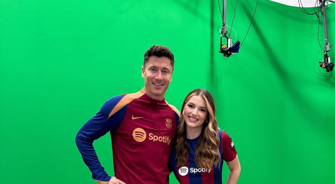 Robert Lewandowski i Julia Żugaj