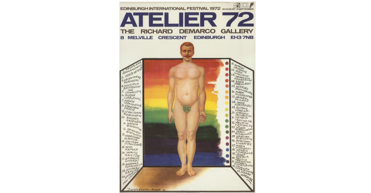 Plakat wystawy polskiej sztuki &quot;Atelier 72&quot;