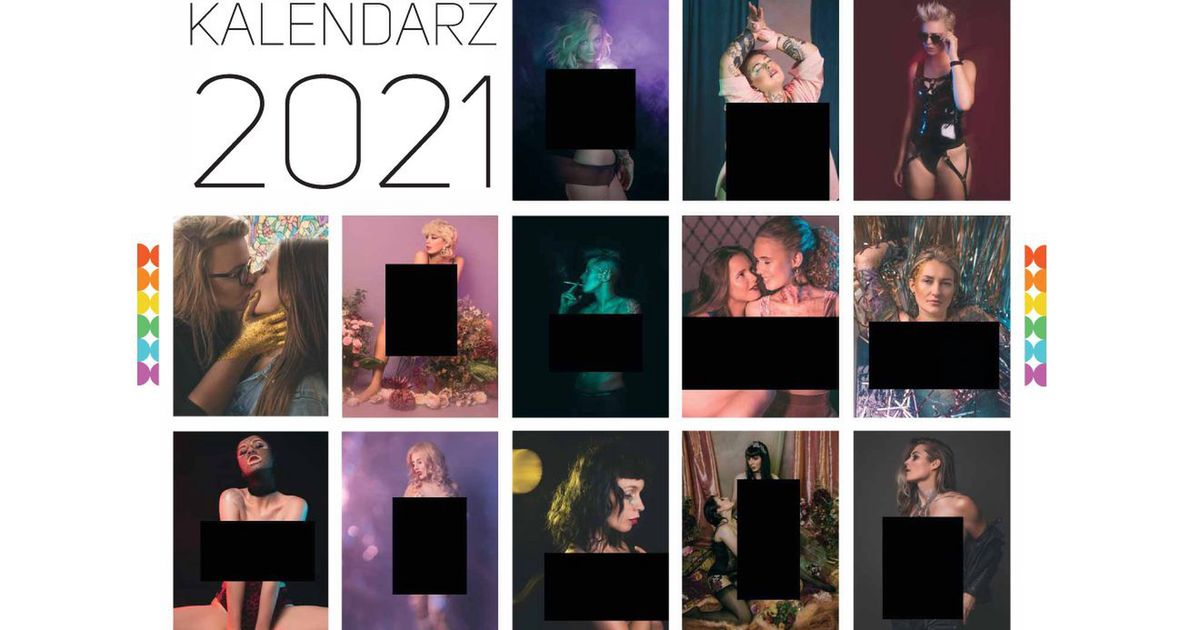 Kalendarz Repliki na 2021 rok. Wersja, w której pozują lesbijki