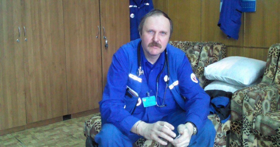 Dmitrij Beliakow, ratownik z podmoskiewskiego miasta Żeleznodorożnyj oraz szef związku ratowników Feldsher.ru