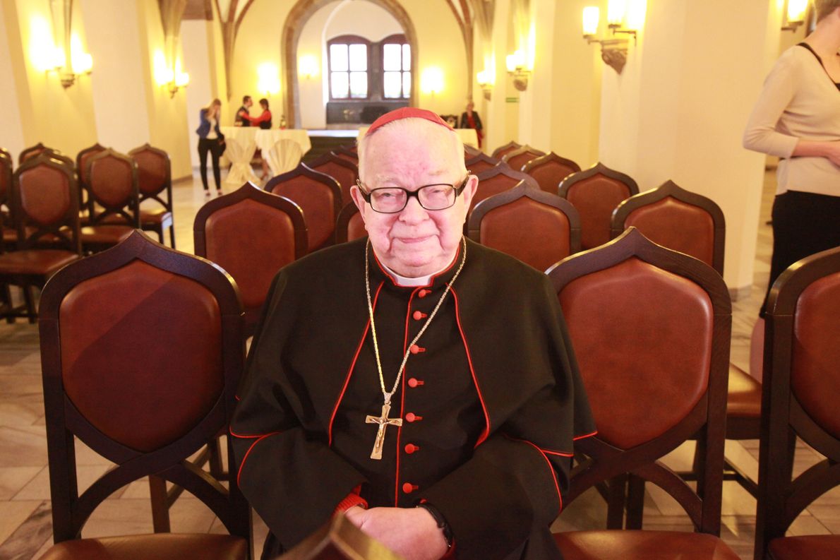 Kardynał Gulbinowicz w 2013 r.
