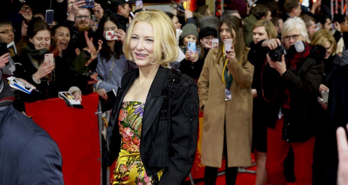 Cate Blanchett na premierze &quot;Stateless&quot;. 70 Festiwal Filmowy w Berlinie, luty 20220 roku