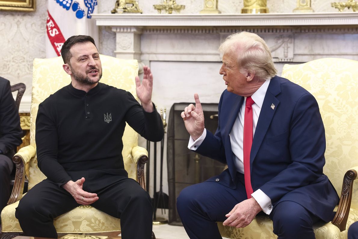 US President Donald Trump welcomes Ukrainian President Volodymyr Zelensky to the White HouseJIM LO SCALZO / POOLmeeting, usa, ukraine, president, presidents, white house