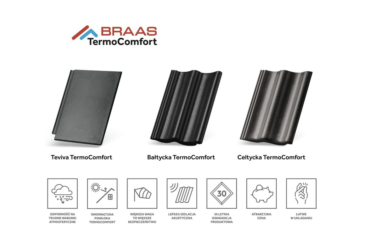 Sprawdź zalety dachówek TermoComfort.