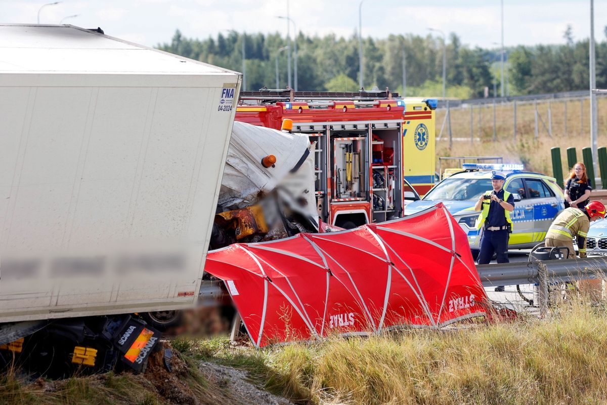 Kierowca ciężarówki z A1 trafił do aresztu — miał klefedron we krwi