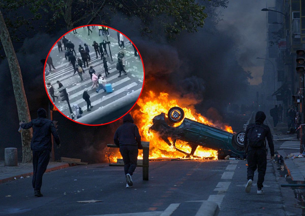 Tourists among burning cars in France: riots in city centers