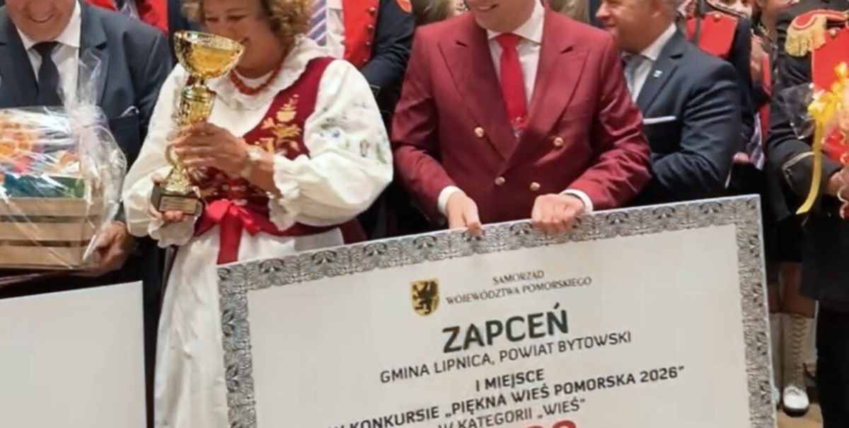 Zapceń z gminy Lipnica najpiękniejszą wsią Pomorza 2026