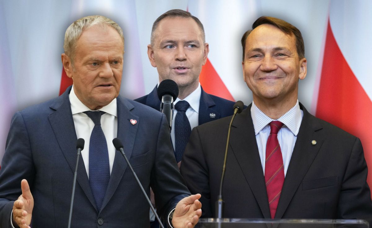 Nawrocki spada poniżej 50 proc. zaufania, Tusk i Sikorski zyskują