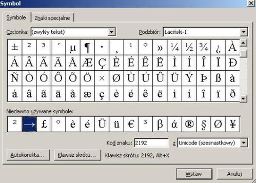 Latwe Wstawianie Symboli W Wordzie Gadzetomania Pl