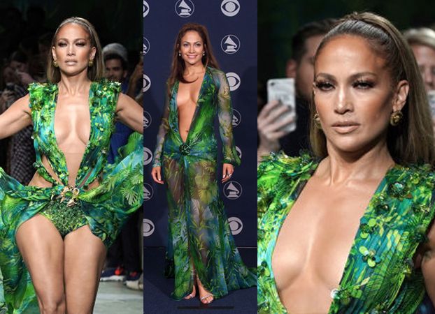 Jennifer Lopez paraduje na pokazie Versace w replice sukni sprzed niemal 20  lat! (WIDEO) - Pudelek