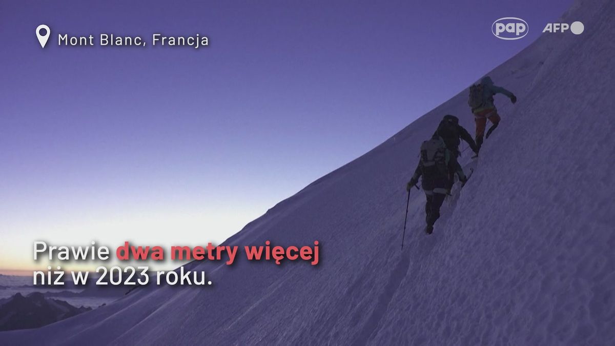 Mont Blanc mierzony co dwa lata: szczyt urósł o prawie 2 metry