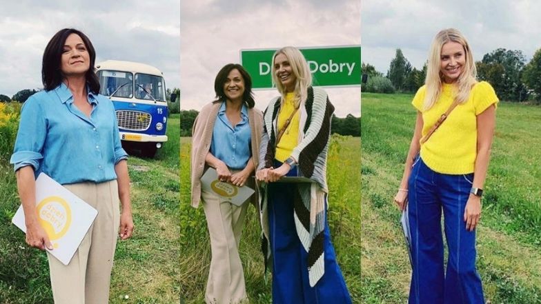 Radienne Agnieszka Wozniak Starak And Ewa Drzyzga In Retro Style Pose In The Bosom Of Nature Photos Archyde