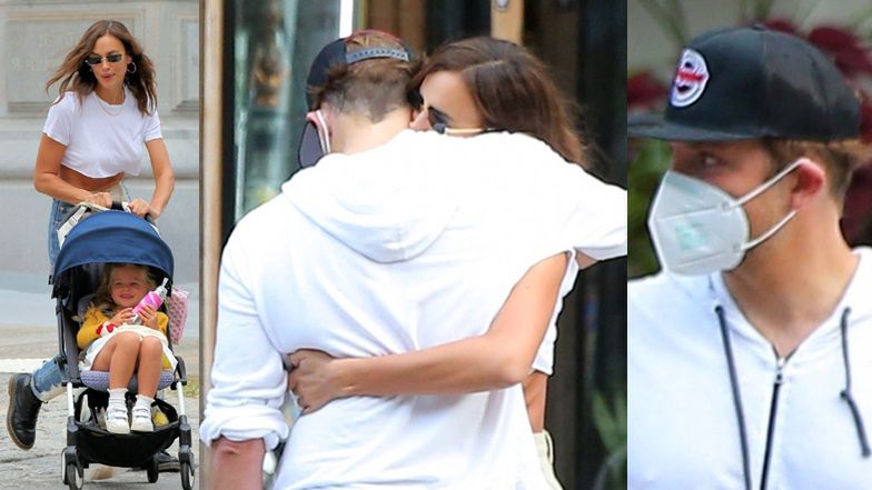 Irina Shayk i Bradley Cooper HUG na ulicy!  (ZDJĘCIA)