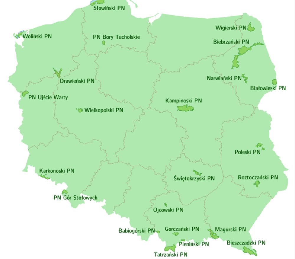 Quiz. Parki Narodowe w Polsce. Odgadnij, jaki został zaznaczony na ...