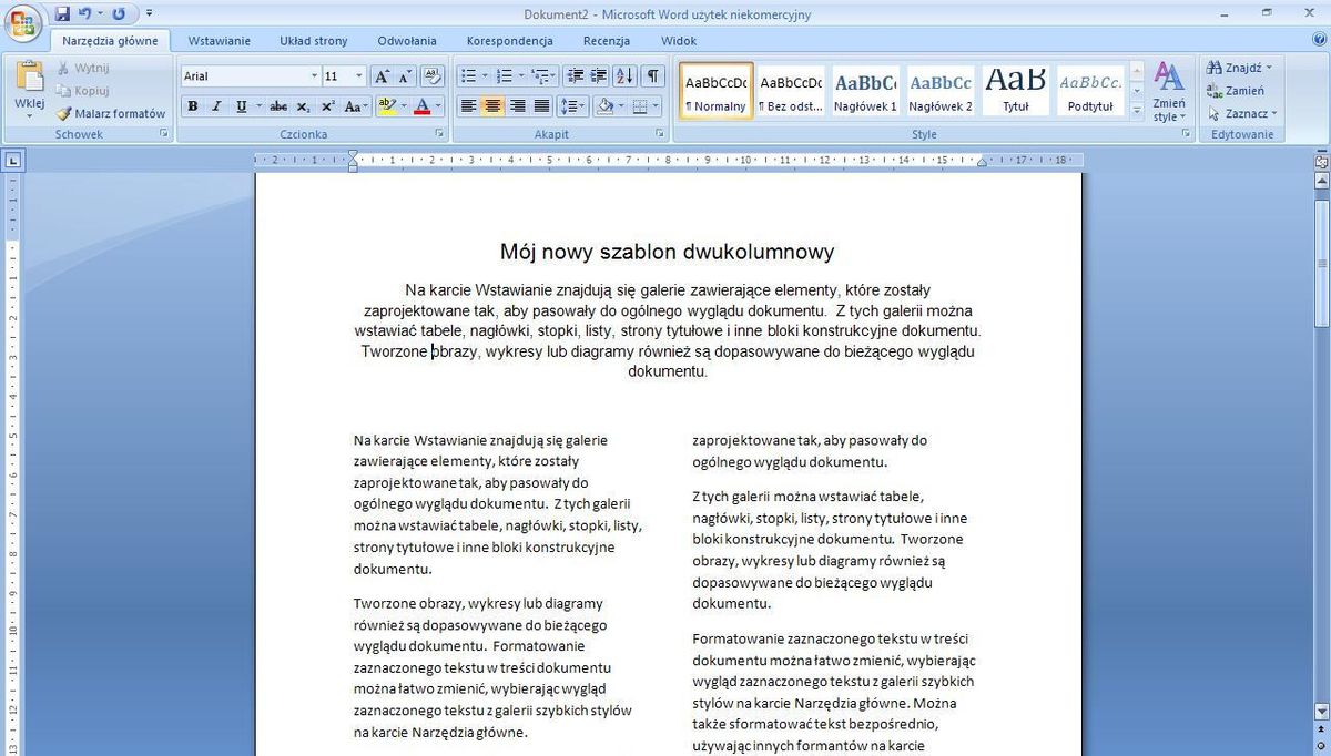 Jak stworzyć dwukolumnowy szablon w Wordzie? | Gadżetomania.pl