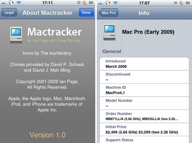 ios mactracker app