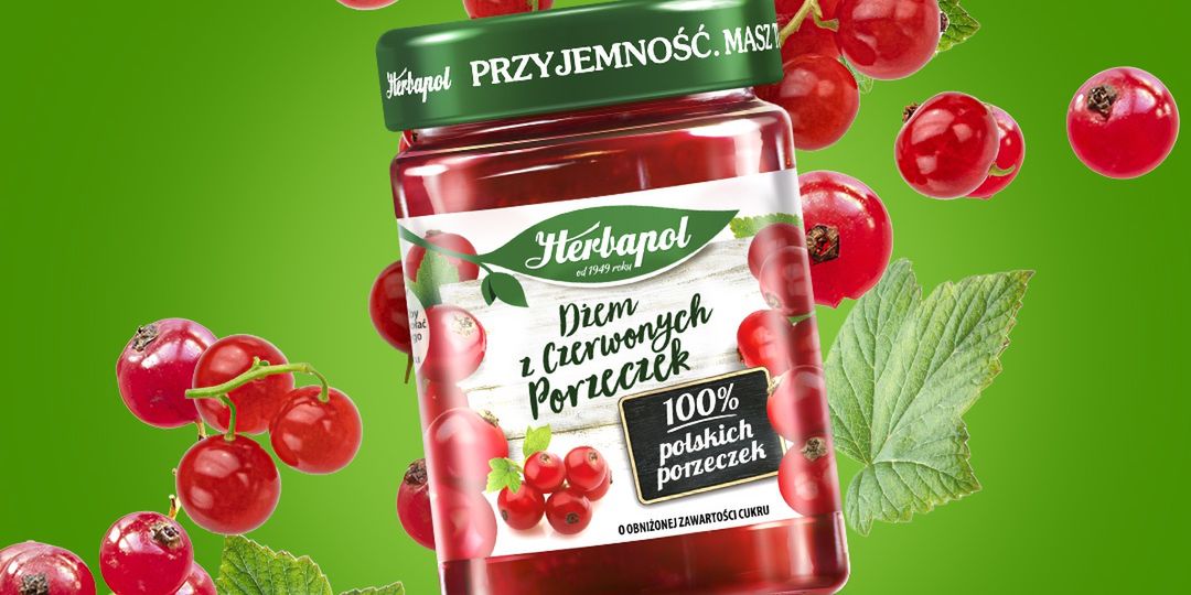 Dżem z czerwonych porzeczek, Herbapol