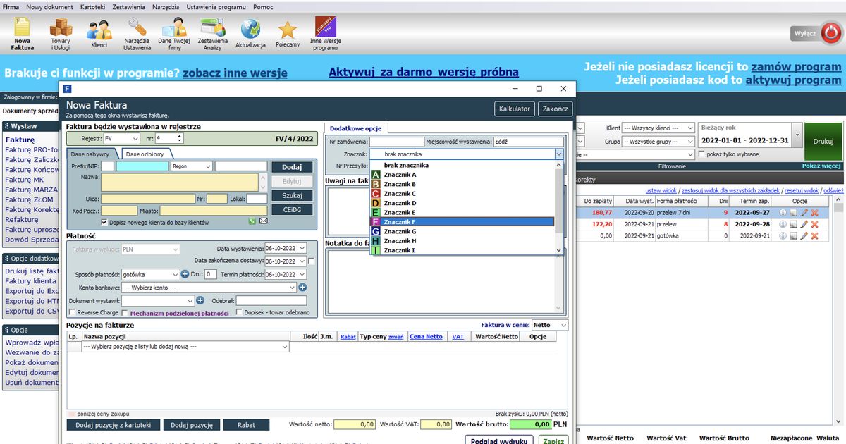 Faktura Small Business Lite 2.1.47.9 - dobreprogramy