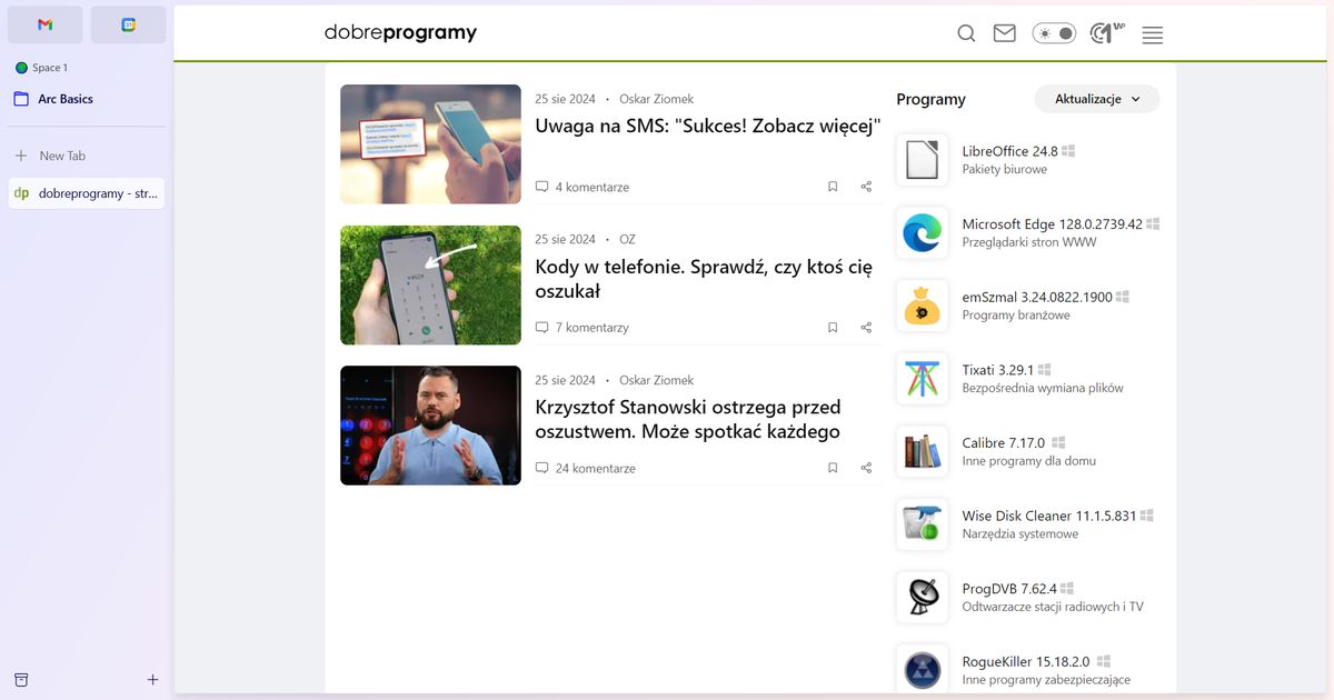 Arc Browser 1.5.2 - dobreprogramy