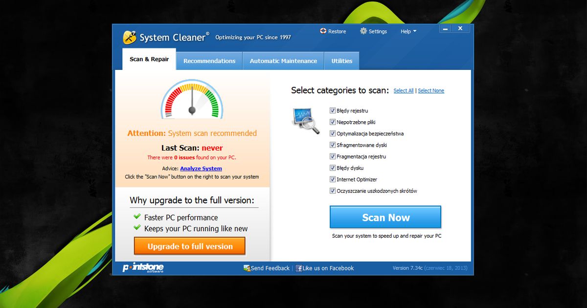 System Cleaner 7.8.0.900 - dobreprogramy