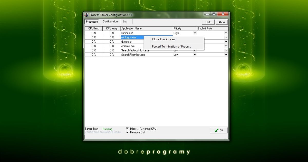 Process Tamer 2.11.01 - dobreprogramy