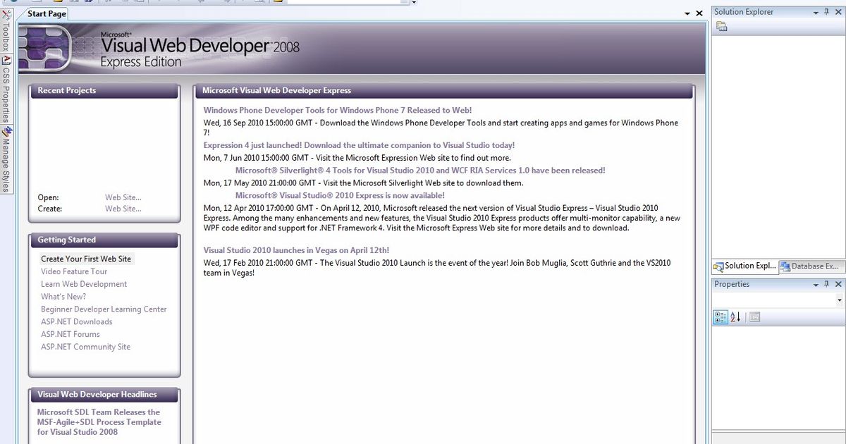Visual Web Developer 2008 Express Edition - dobreprogramy