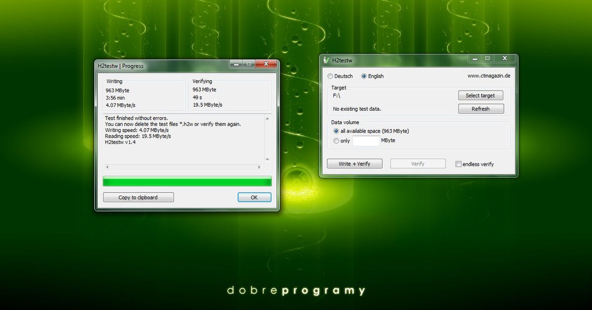 H2testw 1.4 - dobreprogramy