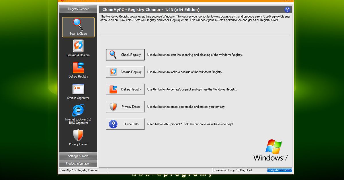 CleanMyPC Registry Cleaner 4.50 - dobreprogramy