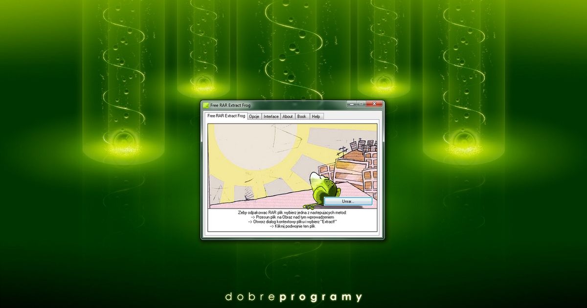 Free RAR Extract Frog 7.00 - dobreprogramy