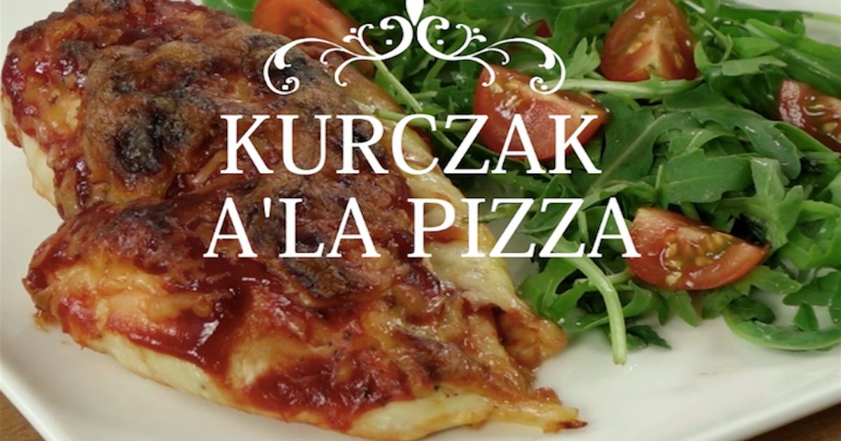 Pieczona pierś z kurczaka faszerowana sosem marinara salami i mozzarellą