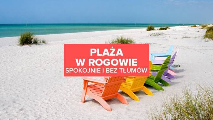 Plaża w Rogowie. Spokojnie i bez tłumów