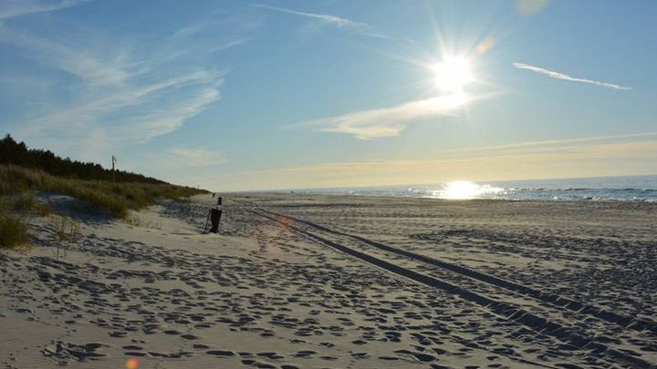 Spacer po plaży w Grzybowie - GALERIA ZDJĘĆ