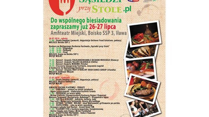 Sąsiedzkie spotkanie przy stole w Iławie
