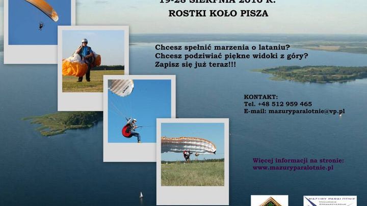 Wakacyjne szkolenie paralotniowe na Mazurach