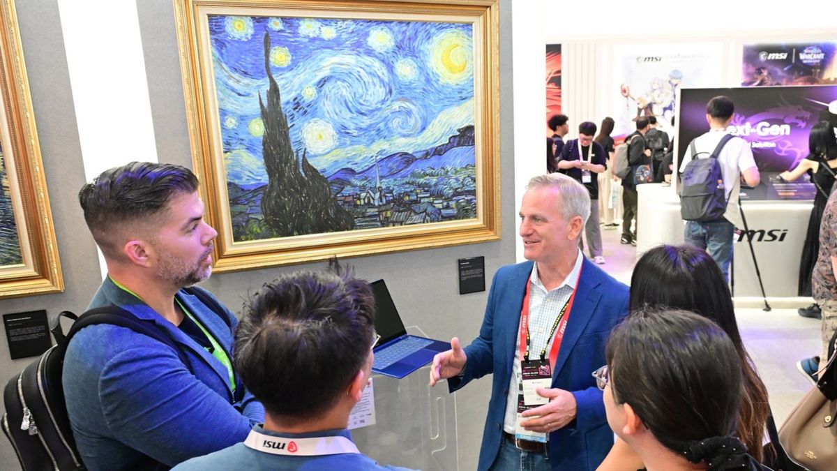 MSI Prestige 14 Flip AI+ Vincent van Gogh Edition