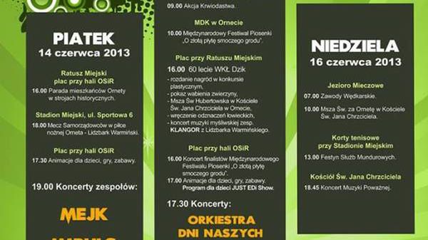 Muzyczny weekend w Ornecie