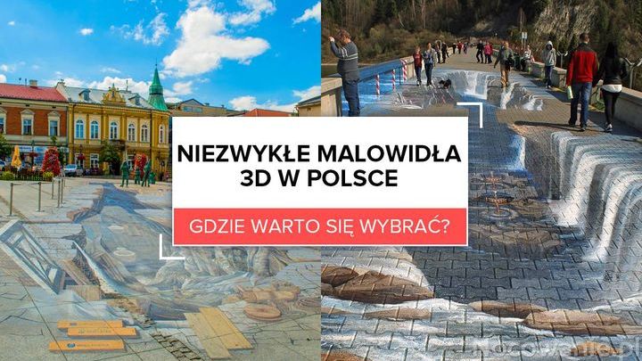 Niezwykłe malowidła 3D w Polsce. Gdzie warto się wybrać?